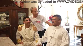 Latino Hunk Takes BBC Deep in Bareback Anal Session
