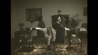 Mature European Woman Receives Spanking from Older Man