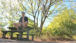Mature MILF Takes Double Penetration at a Public Picnic