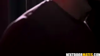 Muscular Hunk Deepthroats in Dungeon Bareback