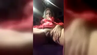 Blonde MILF Squirts Festively During Holiday Solo