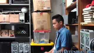 Asian Teen Rides Police Officer in Uniform
