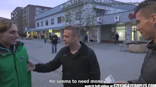 European Guy Sucks Cock and Takes a Load in POV Reality Clip