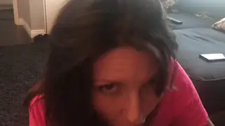 Amateur Gives Sloppy POV Blowjob Until Cum in Mouth