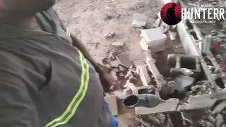 Solo Guy Jerks Off at Desk and Cums in Boots
