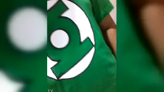 Amateur Solo Showcases Round Ass In Green Light