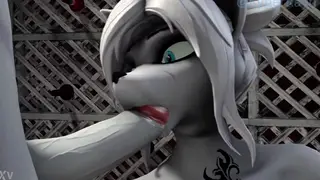 Hairy Cosplayer Gives a Sloppy Blowjob in Furry Roleplay