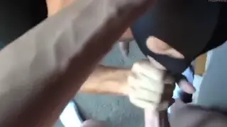 Muscular Hunk Swallows Load During Live Broadcast