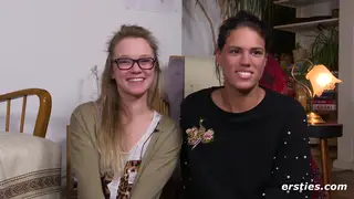 European Lesbians Explore Feet and Pussy in Intimate Session