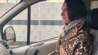 Bus Driver Gets Blowjob and Cumshot in the Woods