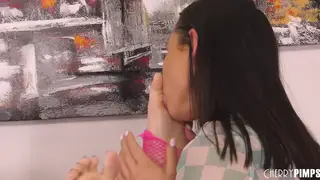Petite Asian Lesbians Share Toys and Oral on Cam