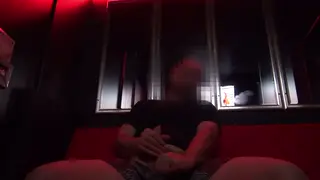 Curvy Woman Explores a Gloryhole in a Public Cinema