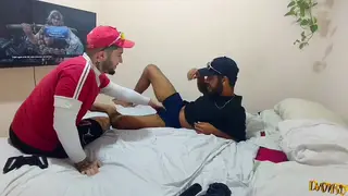 Tattooed Latino Bear Gets Rimmed and Fucked Doggystyle