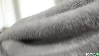 Petite Brunette Fucks Boyfriend Beside Her Stepmom
