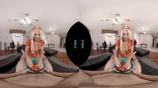 Busty Blonde MILF Rides Halloween Cock in VR