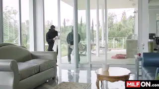 Voluptuous Blonde MILF Takes Control of a Break-In