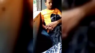 Asian Twink Jerks Off on Public Train Ride