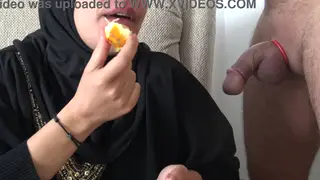 Arab Wife Cheats While Husband Watches Nearby