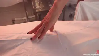 Blonde Lesbians Explore Foot Fetish with Toys