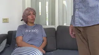Arab Mature Maid in Uniform Surprises with Blowjob and Handjob