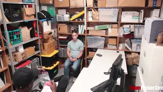 White Stud Takes Black Officer Bareback in Uniform