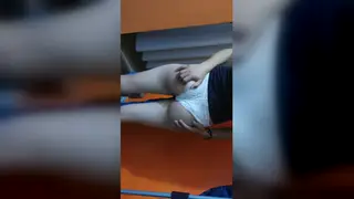 Curvy Latina Enjoys Threesome While Partner Watches