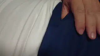 Chubby Asian Bear Strokes His Thick Cock on Cam