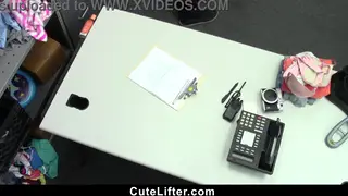 Curvy Teen Caught Stealing Gets Dominated in Office POV
