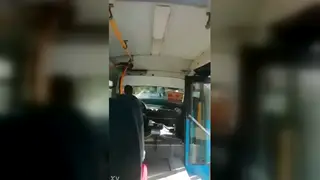 Latino Guy Gives a Blowjob on a Crowded Bus