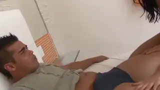 Petite Lesbians Share Cock In Wild Anal Threesome