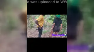 Asian Beauty Gives Blowjob During Jungle Adventure
