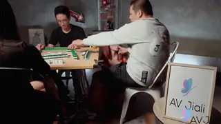 Petite Asian Loses Mahjong Then Rides Boyfriend in Tattooed Feet Play