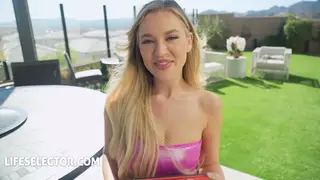 Curvy Blonde GF Sucks Cock After Gym Tease