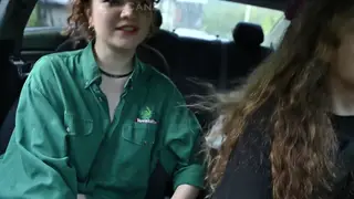 Curvy Woman Gives Deepthroat and Rides Driver in Car