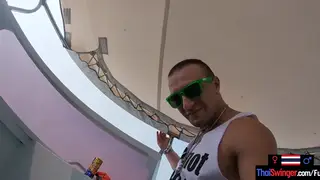 Asian Girlfriend Rides Waves of Passion on a Rented Boat