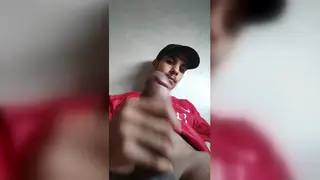 Ebony Arab Teen Strokes His Big Cock Solo
