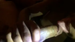 Ebony Teen Gives a Sloppy Deepthroat Blowjob in POV