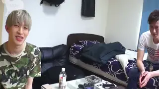 Japanese Twink Sucks Muscular Hunk's Cock