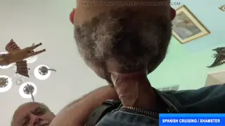 Older Latino Daddy Barebacks a Partner