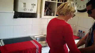 Blonde MILF Roleplays with Boyfriend in Homemade Video