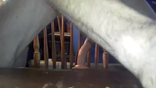 Solo Guy Pisses on New Toy Before First Anal Insertion