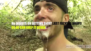 Man Gives Blowjob Outdoors Before Bareback Sex