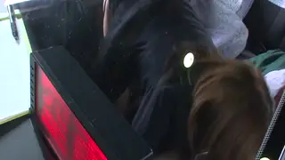 Japanese MILF Driver Drains a Passenger in Her Car