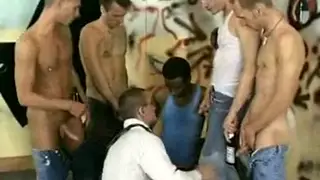 European Men Unleash Piss-Fueled Gangbang at Vintage Club