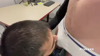 Married Latino Stud Services Employee at Office Desk