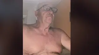 Silver-Haired Italian Daddy Services a Stud on Cam
