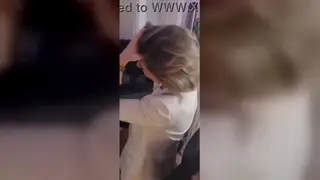 Blonde Latina Explores Anal Gape Inside Parked Car