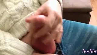 Mature European Daddy Swallows a Muscular Man's Load