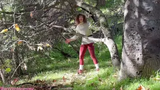 Vacation Stepmom Gives Outdoor POV Blowjob
