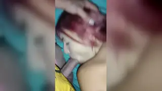 Petite Woman in Stockings Takes an Anal Creampie at Night
